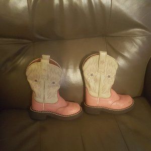 Little girls Pink Ariat boots, size 3